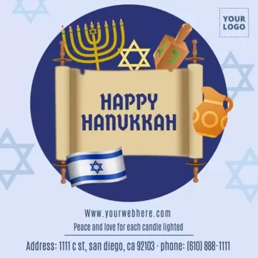 Create a Hanukkah design