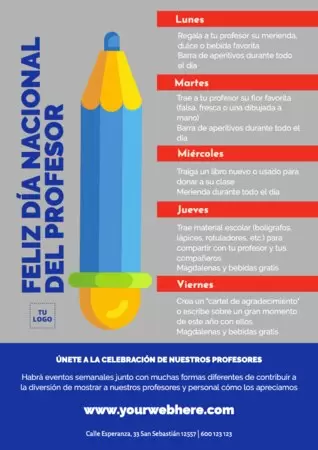 Edita un diseño para el Día del Maestro