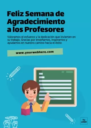 Edita un diseño para el Día del Maestro