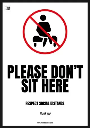 Editar um sinal de «não sentar»
