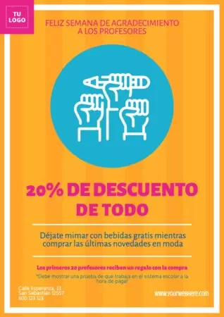 Edita un diseño para el Día del Maestro