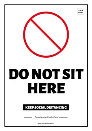 Editar um sinal de «não sentar»