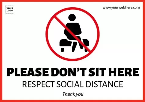 Edytuj znak „Nie siadaj”