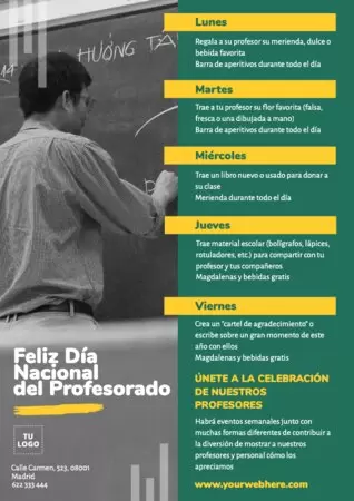 Edita un diseño para el Día del Maestro