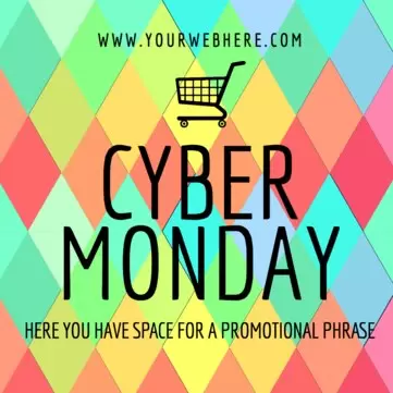 Personalize seu banner para a Cyber Monday