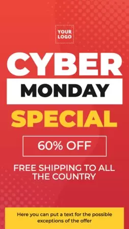 Customize your Cyber Monday banner