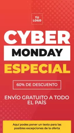 Personaliza tu banner para Cyber Monday