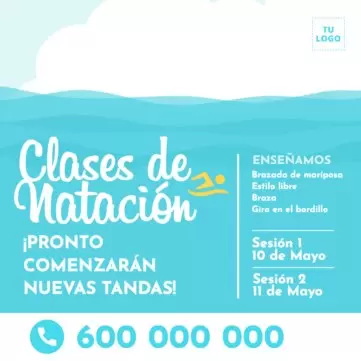 Editar un anuncio para clases de natación