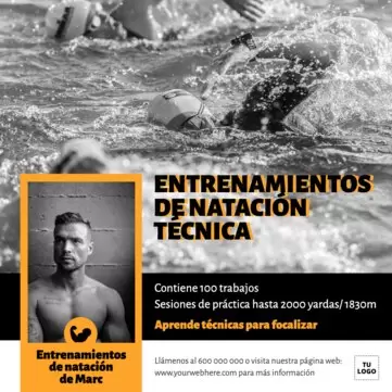 Editar un anuncio para clases de natación