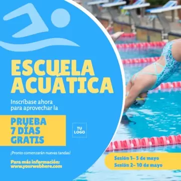 Editar un anuncio para clases de natación