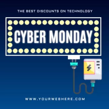 Personalisiere deinen Cyber Monday-Banner