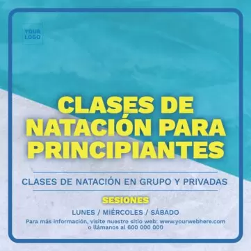 Editar un anuncio para clases de natación