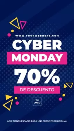 Personaliza tu banner para Cyber Monday