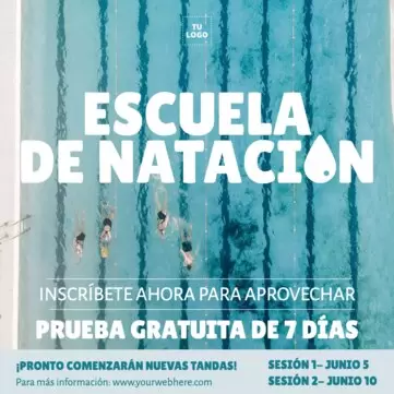 Editar un anuncio para clases de natación