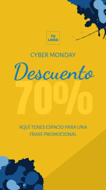 Personaliza tu banner para Cyber Monday