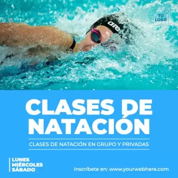 Editar un anuncio para clases de natación