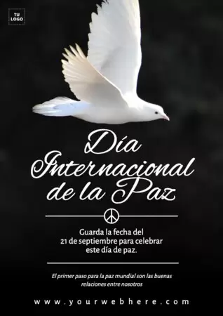 Editar un cartel del Día de la Paz