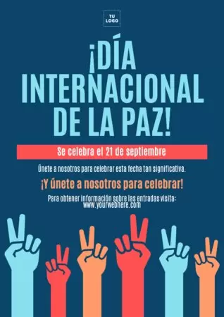 Editar un cartel del Día de la Paz