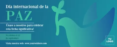 Editar un cartel del Día de la Paz