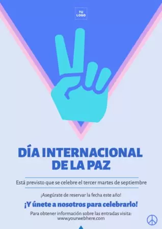 Editar un cartel del Día de la Paz