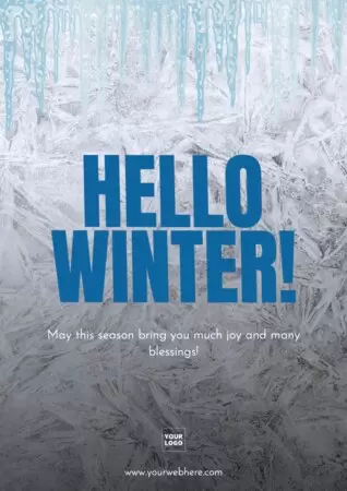 Edição de um modelo do primeiro dia de inverno