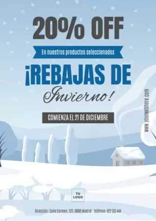 Editar una plantilla del Primer Día de Invierno