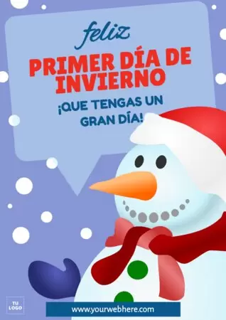 Editar una plantilla del Primer Día de Invierno