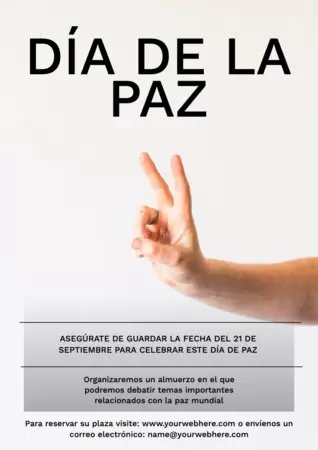 Editar un cartel del Día de la Paz