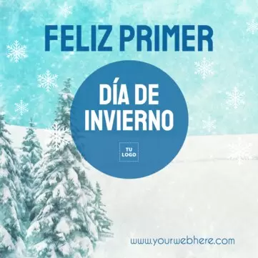 Editar una plantilla del Primer Día de Invierno