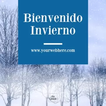 Editar una plantilla del Primer Día de Invierno