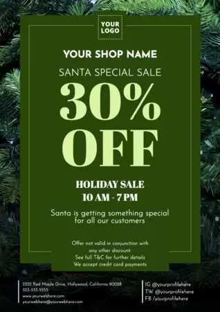 Edite um design de Papai Noel