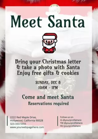 Edite um design de Papai Noel