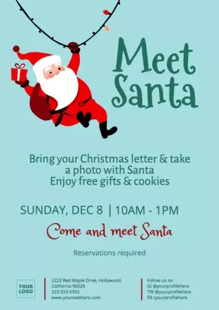 Edite um design de Papai Noel