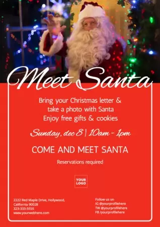 Edite um design de Papai Noel