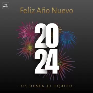 Edita un diseño de Año Nuevo