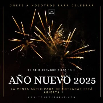 Edita un diseño de Año Nuevo