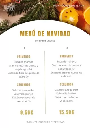 Editar mi menú online