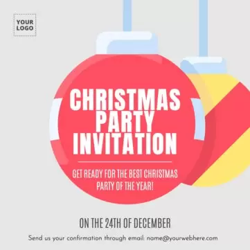 Editar um convite de Natal