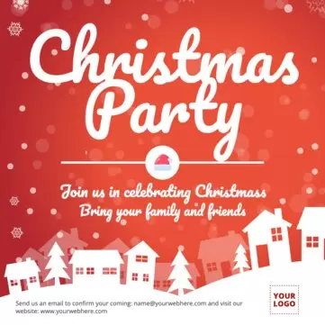 Editar um convite de Natal