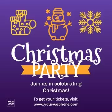 Editar um convite de Natal