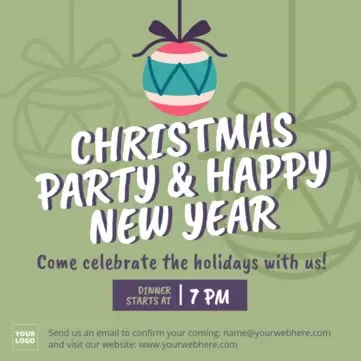 Editar um convite de Natal