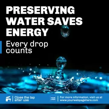 Modifier un poster pour économiser l'eau