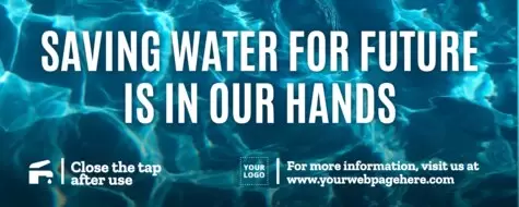 Modifier un poster pour économiser l'eau