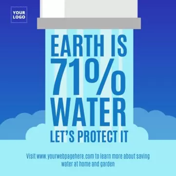 Modifier un poster pour économiser l'eau