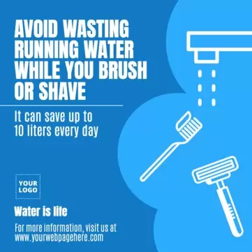 Modifier un poster pour économiser l'eau