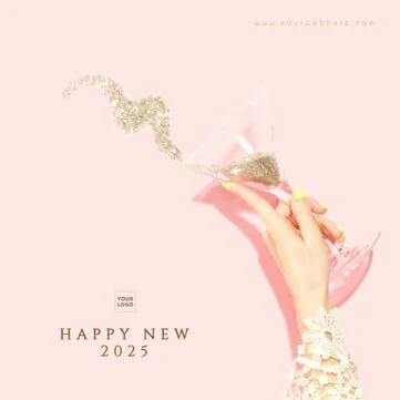 Bearbeite ein Design zu Neujahr