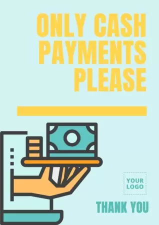 Edição de um cartaz de pagamento