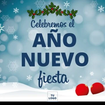 Edita un diseño de Año Nuevo