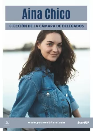 Edita un cartel para elecciones