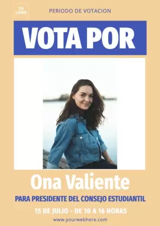 Edita un cartel para elecciones